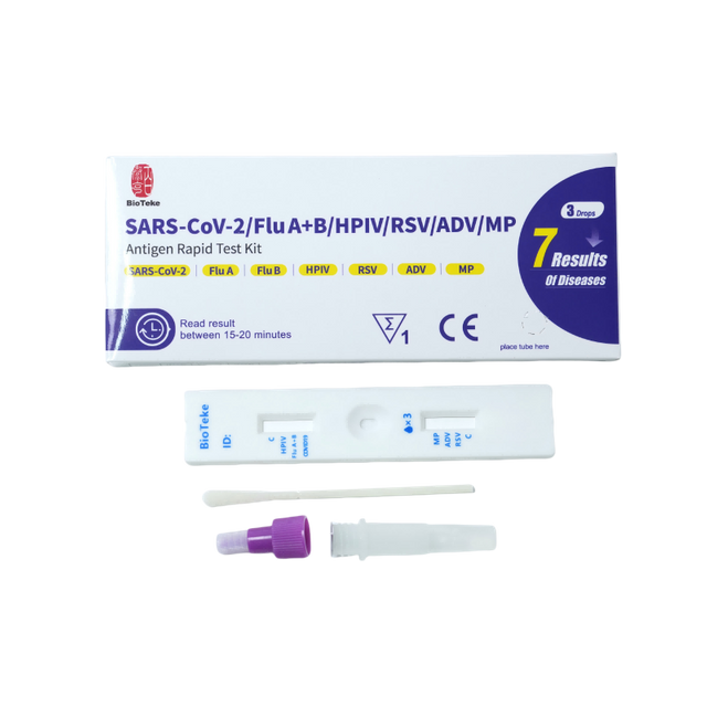 7 В 1 SARS-COV-2/грипп A+B/HPIV/RSV/ADV/MP Antigen Rapid Test Test Kit
