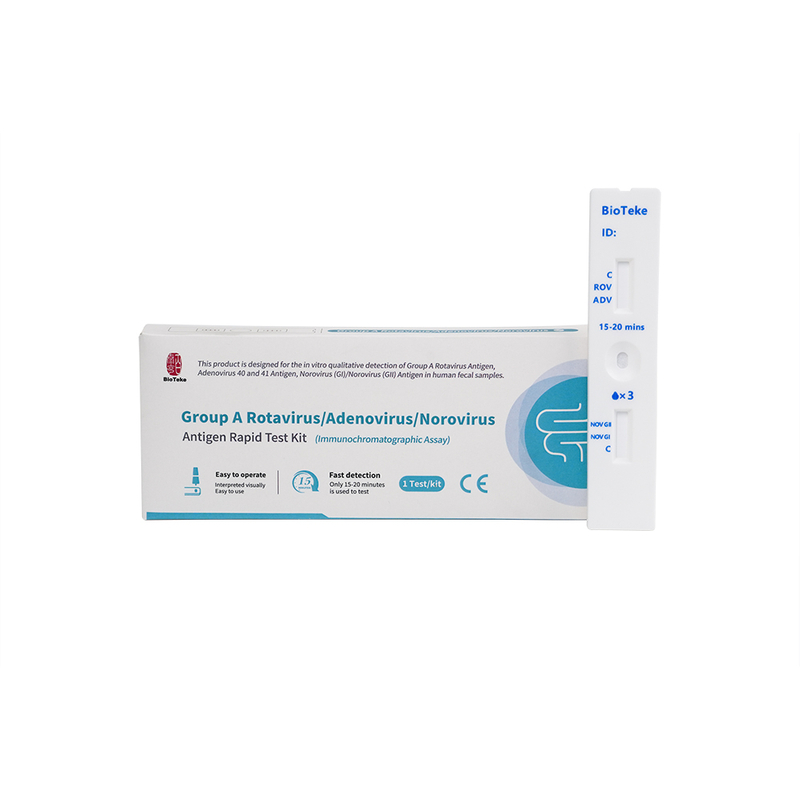 Группа A Rotavirus/Adenovirus/Norovirus Antigen Rapid Test Kit (иммунохроматографический анализ)
